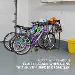 Bike Storage Rack Manufacturer - BSR04A Metal Stability Freestanding 3 Bicycle Floor Parking Stand