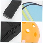 Pickleball Paddles Set Manufacturer - 2 Graphite Paddles with 1 Bag 2 Outdoor Yellow 2 Indoor Orange Pickleballs