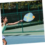 Pickleball Paddles Set Manufacturer - 2 Graphite Paddles with 1 Bag 2 Outdoor Yellow 2 Indoor Orange Pickleballs