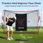 Golf Practice Net Manufacturer - Portable Foldable with Durable Nylon Silk Target Custom Logo Indoor/Outdoor Training Carry Bag