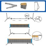 Badminton Tennis Net Manufacturer - Wholesale Adjustable Customized Logo Portable 3.1M for Training