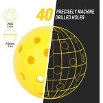 Pickleball Balls Manufacturer - Low Price 40 Holes Outdoor High Elasticity Pure Accessories Set