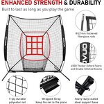 Baseball Softball Ball Caddy Manufacturer - Portable 56cm with Metal Tube and Polyester Net Batting Practice Ball Holder