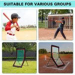 Lacrosse Rebounder Net Manufacturer - Cheap Price Adjustable Pitch Back Portable Backstop Goal Target Football Soccer