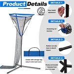 Volleyball Practice Net Manufacturer - Adjustable Angle 3x3 ft for Indoor and Outdoor Training High Quality Equipment