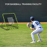 Baseball Rebounder Training Equipment Manufacturer - with PE Net and Metal Frame Netball Net for Skill Development