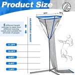 Volleyball Practice Net Manufacturer - Adjustable Angle 3x3 ft for Indoor and Outdoor Training High Quality Equipment