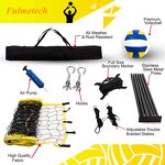 Volleyball Net Manufacturer - VN01A Custom Length Portable Stand with Net Set Equipment Standard Poles Outdoor