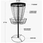 Disc Golf Basket Manufacturer - Hot Selling Sports Customized Pro 24 Chain With Transit Carry Bag