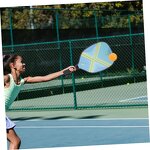 Pickleball Paddles Set Manufacturer - 2 Graphite Paddles with 1 Bag 2 Orange Indoor 2 Yellow Outdoor Pickleballs