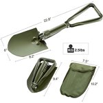 Garden Shovel Manufacturer - RGS01B Cheap Price Folding Shovel Head Survival Shovel for Camping
