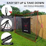 Golf Practice Net Manufacturer - Portable Foldable with Durable Nylon Silk Target Custom Logo Indoor/Outdoor Training Carry Bag