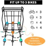 Bike Storage Rack Manufacturer - Portable Kids Bicycle Garage Organizer Sports 3 Bike Storage Rack for Garage
