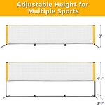 Badminton Pickleball Net Manufacturer - TBN01A Portable Height Adjustable for Junior Tennis Soccer Tennis Kids Volleyball