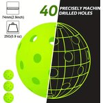 Pickleball Balls Manufacturer - USAPA 40 Hole 26 Hole Outdoor Indoor Sports with Customized Color Logo