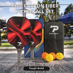 Pickleball Paddle Set Manufacturer - T300 Carbon Fiber 14mm Thickness Textured TPU Edge Guard USAPA Certified 210g Racing PP