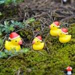 Christmas Little Yellow Duck Manufacturer - Mini Resin Crafts Decoration Moss Micro Landscape Ornaments for Garden Desktop Landscaping