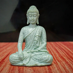 Buddha PVC Statue Manufacturer - High Quality Chinese Style Small Fearless Green Sandstone Finish for Home Decor for Fish Tank