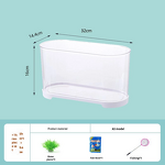 Goldfish Tank Aquarium Manufacturer - New Model Desktop Transparent Imitation Glass for Small Medium-Sized Spaces for Household