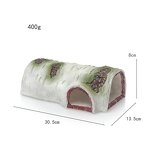Reptiles Rock Manufacturer - Customizable Fish Tank Landscape Resin Simulate Bark Holes (S) for Aquariums for Sunbathing Turtles