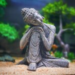 Buddha Statue Manufacturer - Hot Sale 17cm Resin Chinese-Style Contemplative for Fish Tank Aquarium Decorative Landscaping