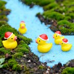 Christmas Little Yellow Duck Manufacturer - Mini Resin Crafts Decoration Moss Micro Landscape Ornaments for Garden Desktop Landscaping