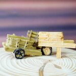 Resin Moss Micro Landscape Ornament Manufacturer - Hot-Selling Succulent Flower Pot Decoration Wheelbarrow Firewood Cart for Aquarium