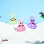 Christmas Snowman Ornament Manufacturer - Customizable Luminous Micro Landscape Plastic Small Desktop Decoration Accessory