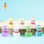 Christmas Snowman Ornament Manufacturer - Customizable Luminous Micro Landscape Plastic Small Desktop Decoration Accessory