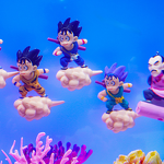 Aquarium Decoration Ornament Manufacturer - Hot-Selling Cartoon PVC Crafts Floating Dragon Ball Goku Micro Landscape Accessories
