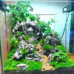 Buddha Statue Manufacturer - Customizable Fish Tank Ornament Rockery Water Grass Aquarium Resin Zen Micro Landscape Decor GR1317 Wukong