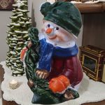 Christmas Snowman Resin Ornaments Manufacturer - Eco-Friendly 3D Micro Landscape Accessory for Psychological Sandtable Game