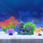 Artificial Aquarium Plants Manufacturer - High Quality Small Mix Decoration for Living Room Aquarium Tank Plastic Packed in Bags