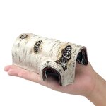 Reptiles Rock Manufacturer - Customizable Fish Tank Landscape Resin Simulate Bark Holes (S) for Aquariums for Sunbathing Turtles