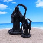 Little Death Resin Crafts Manufacturer - Customizable Eco-Friendly Black Robe Figure Model for Fish for Tank Decoration Home Souvenir