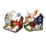 Mini Resin Crafts Manufacturer - Customizable Micro Landscape Ornaments Christmas Snowflake Villa Fish for Tank Home Decoration