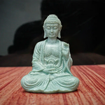 Buddha PVC Statue Manufacturer - High Quality Chinese Style Small Fearless Green Sandstone Finish for Home Decor for Fish Tank