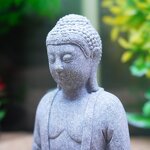 Buddha Fish Tank Decoration Manufacturer - New Arrival Eco-Friendly Sandstone Plastic Crafts Ornament Aquarium Accessories