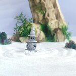 Resin Pagoda Lamp Manufacturer - Small Stone Palace Antique Micro Landscape for Aquariums & Fish tank Landscape Decoration