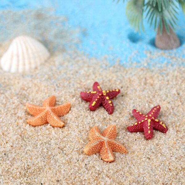 Resin Crafts Manufacturer - Mediterranean Style Five-pointed Starfish Micro Landscape Mini Ornaments Creative for Fish Tank