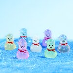 Christmas Snowman Ornament Manufacturer - Customizable Luminous Micro Landscape Plastic Small Desktop Decoration Accessory