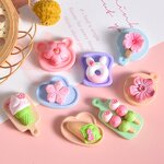 Resin Crafts Manufacturer - Cartoon Cherry Blossom Macaron Series DIY for Cake Decoration Garden Home Car Desktop or Small