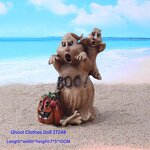 Halloween Resin Crafts Ornaments Manufacturer - Customizable Trick Treat Ghost Pumpkin Lantern Witch DIY Landscaping Decoration