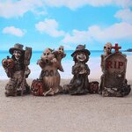 Halloween Resin Crafts Ornaments Manufacturer - Customizable Trick Treat Ghost Pumpkin Lantern Witch DIY Landscaping Decoration