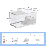 Brazilian Turtles Aquarium Manufacturer - New Model Small Medium Home Fish Tank with Ecological Landscaping for Living Room or Balcony