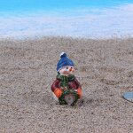 Christmas Snowman Resin Ornaments Manufacturer - Eco-Friendly 3D Micro Landscape Accessory for Psychological Sandtable Game