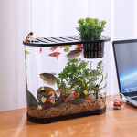 Goldfish Tank Aquarium Manufacturer - New Model Desktop Transparent Imitation Glass for Small Medium-Sized Spaces for Household