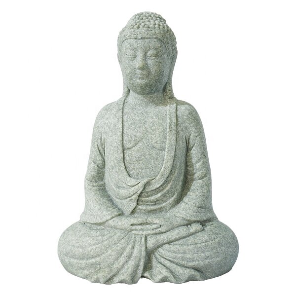 Buddha Fish Tank Decoration Manufacturer - New Arrival Eco-Friendly Sandstone Plastic Crafts Ornament Aquarium Accessories