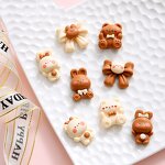 Mini Resin Crafts Manufacturer - Wholesale Cartoon Rabbit Bear Animal Ornaments for DIY Desktop Garden Landscaping Small Desktop