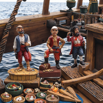 Resin Sand Table Model Manufacturer - Customizable Psychological Therapy Aquarium Assembly Figures Christmas Ornament Featuring Pirates